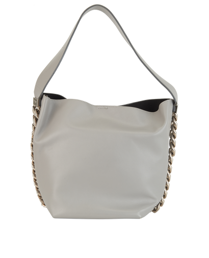 Infinity Bucket, &pound;350, Handbags, Grey, Leather, Front view